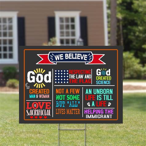 republican lawn signs we believe